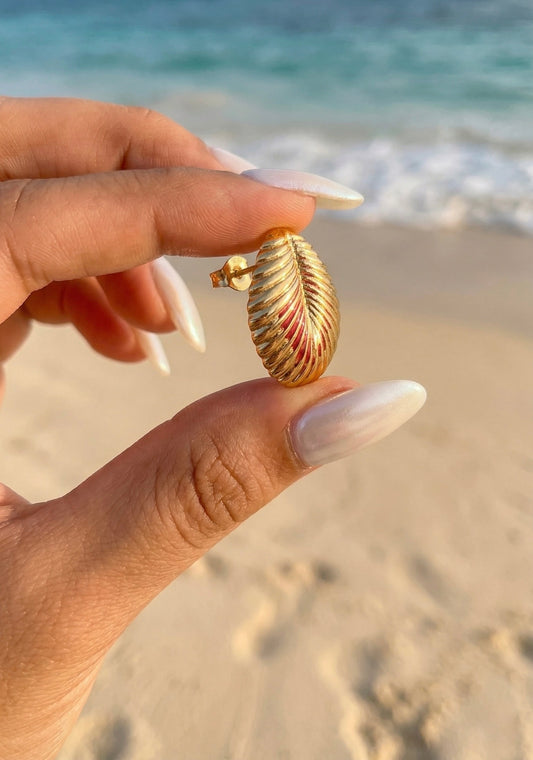 Golden Leaf Studs