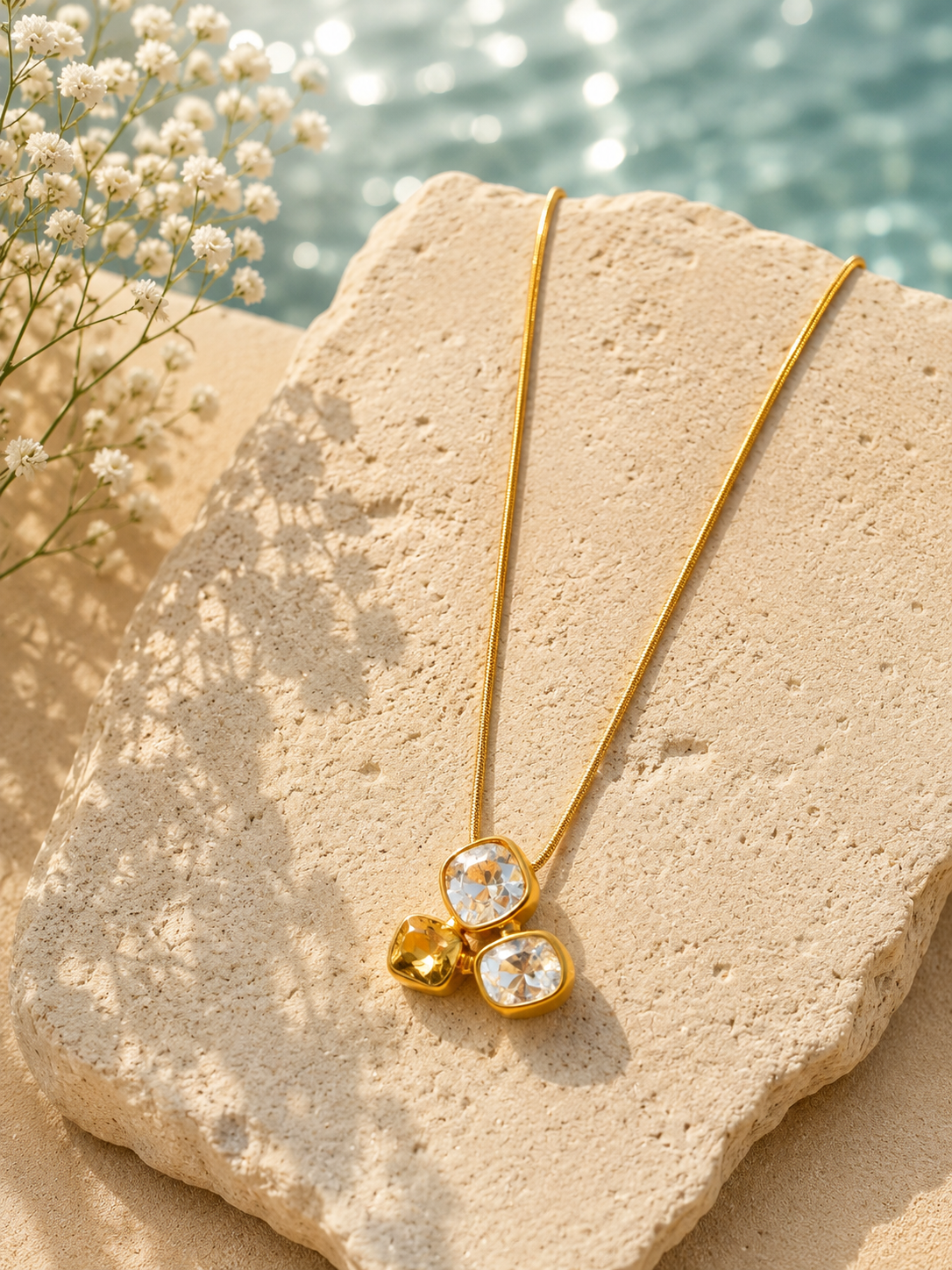 Golden Trio Necklace