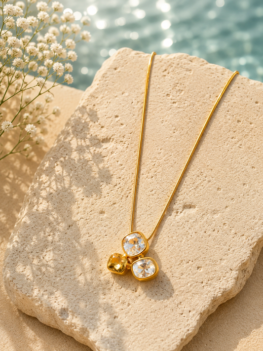 Golden Trio Necklace