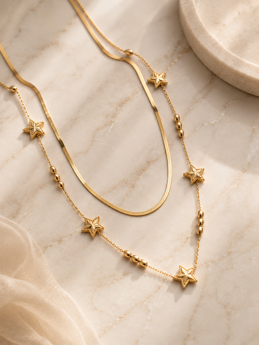 Layered Star Necklace