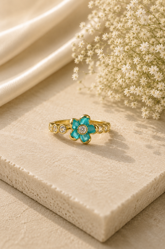 Turquoise Bloom Ring
