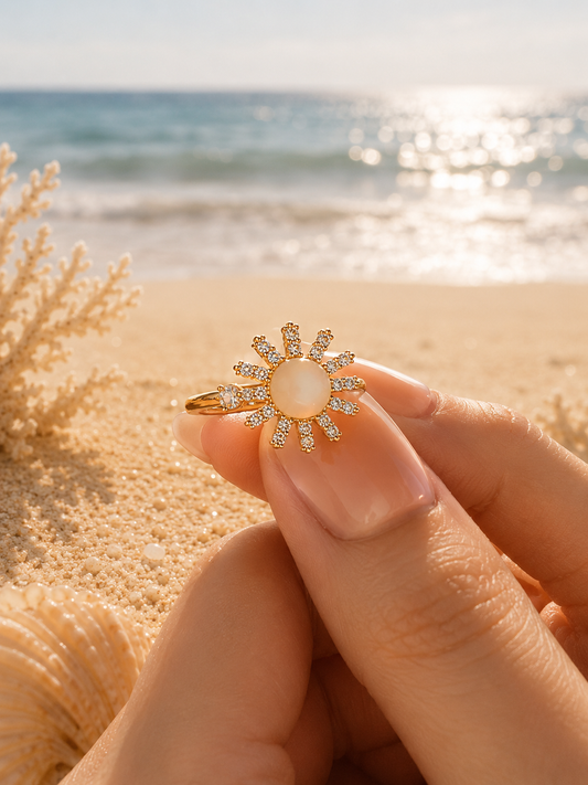 Twirling Sun Ring